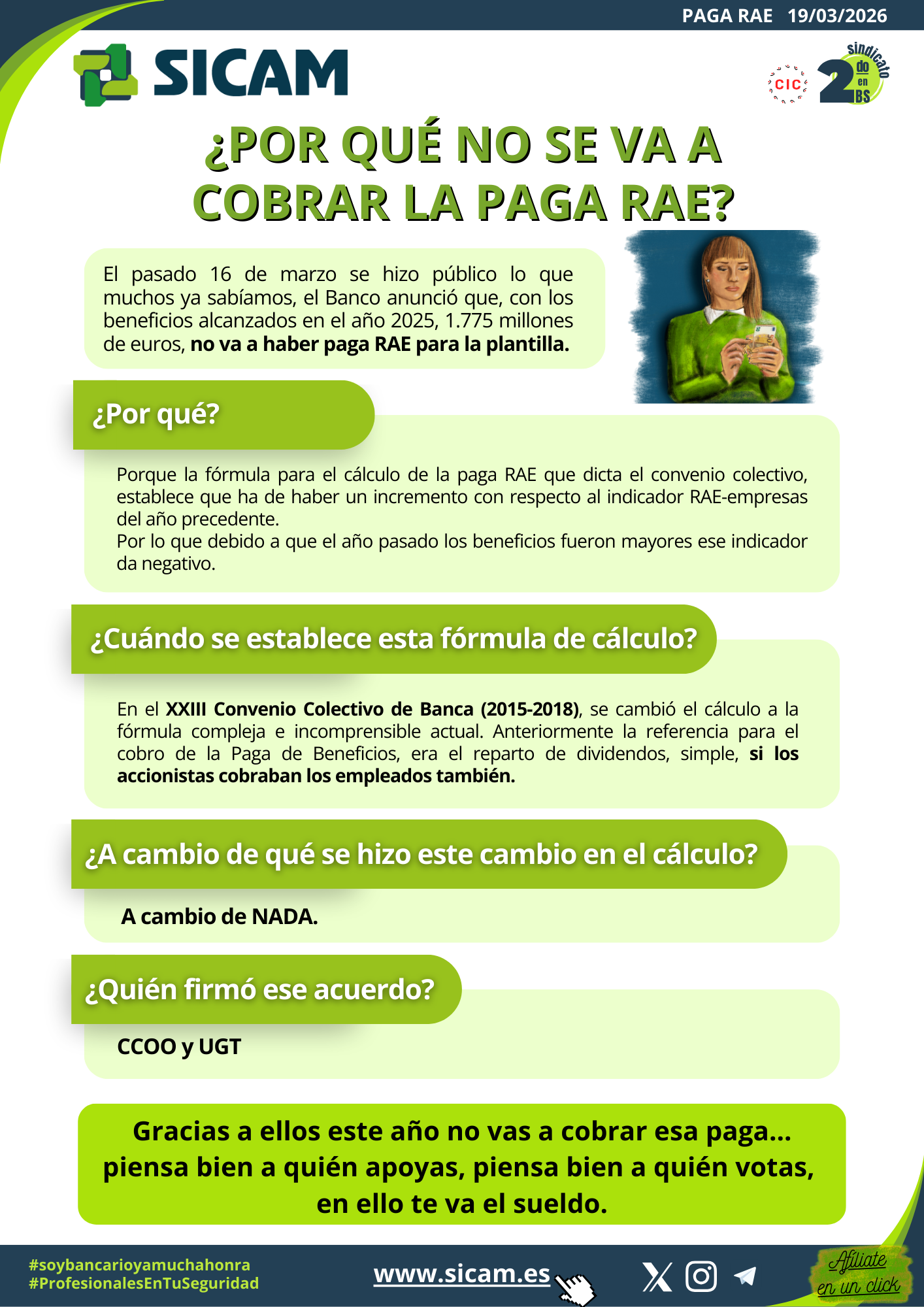 19 marzo 2026. QU&Eacute; POCO NOS SORPRENDE. NO HAY PAGA RAE<br>